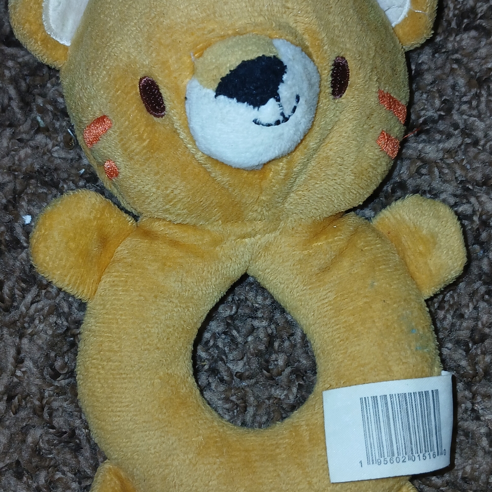 Cuddly Tan Bear Rattle Toy